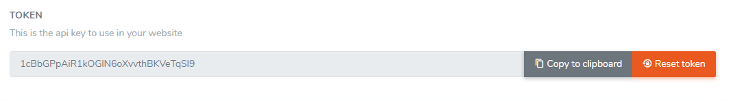 A search bar on a white background with a grey and orange button.