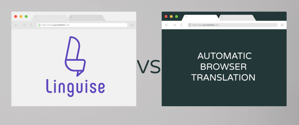 Lingulse logo versus automatic browser translation