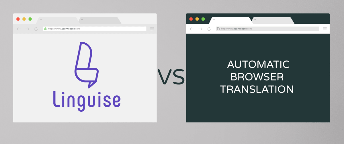 Lingulse logo versus automatic browser translation