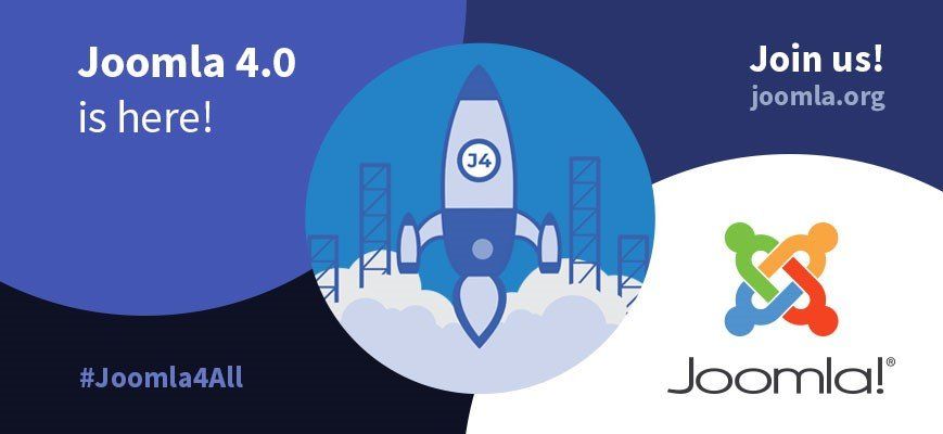 Joomla 4.0 rocket launch. New Joomla version available.