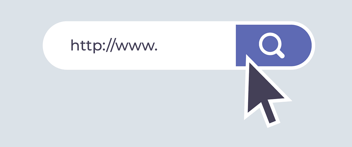 search bar with cursor clicking on button