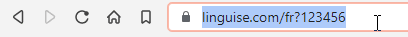Browser address bar showing staging.linguise.com URL