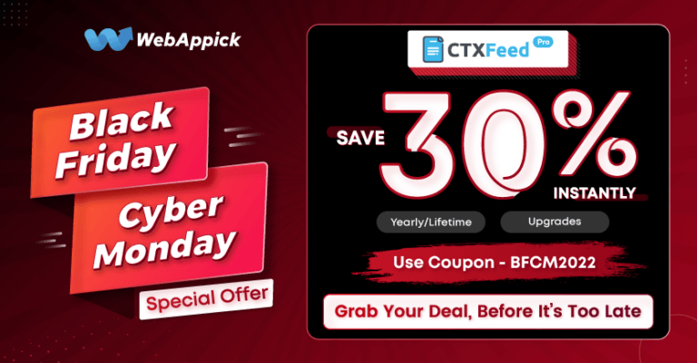 Black Friday and Cyber Monday sale, 30 percent off