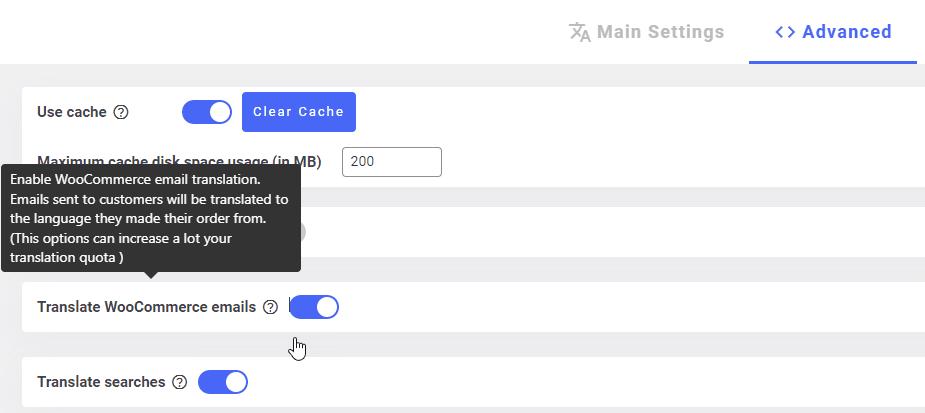 Screenshot of a project creation form
