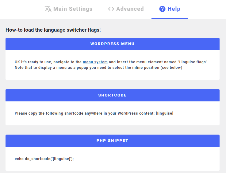 Steps to install language weather flag plugin. Select language weather flag option.