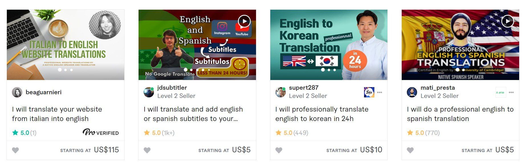 Translation service providers offer various language solutions