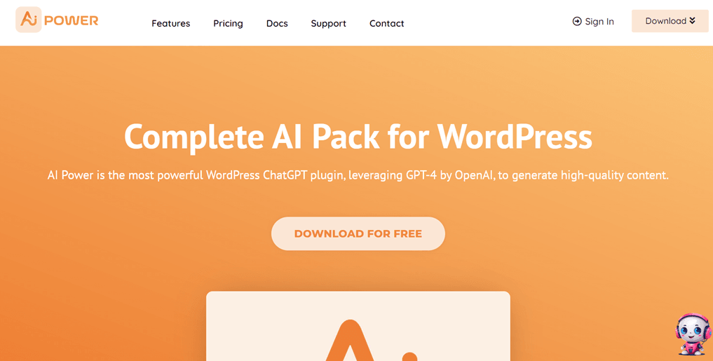 Complete AI Pack for WordPress plugin