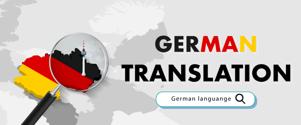 Mapa da Europa com texto de tradução