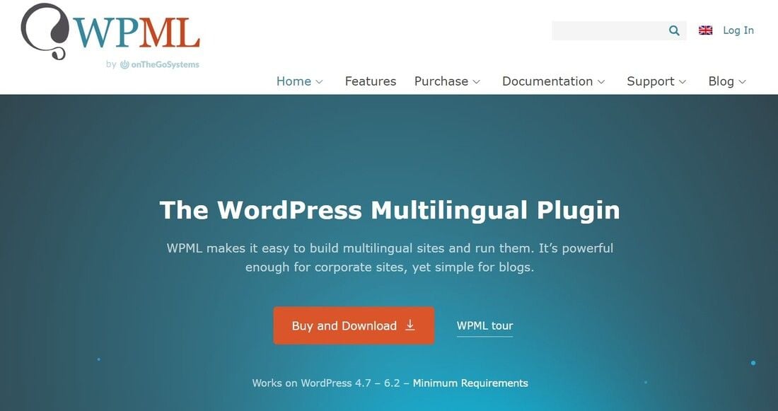 WPML plugin logo, easy multilingual sites