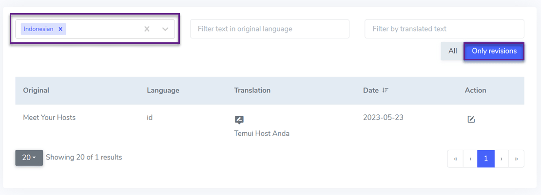 screenshot of new project page