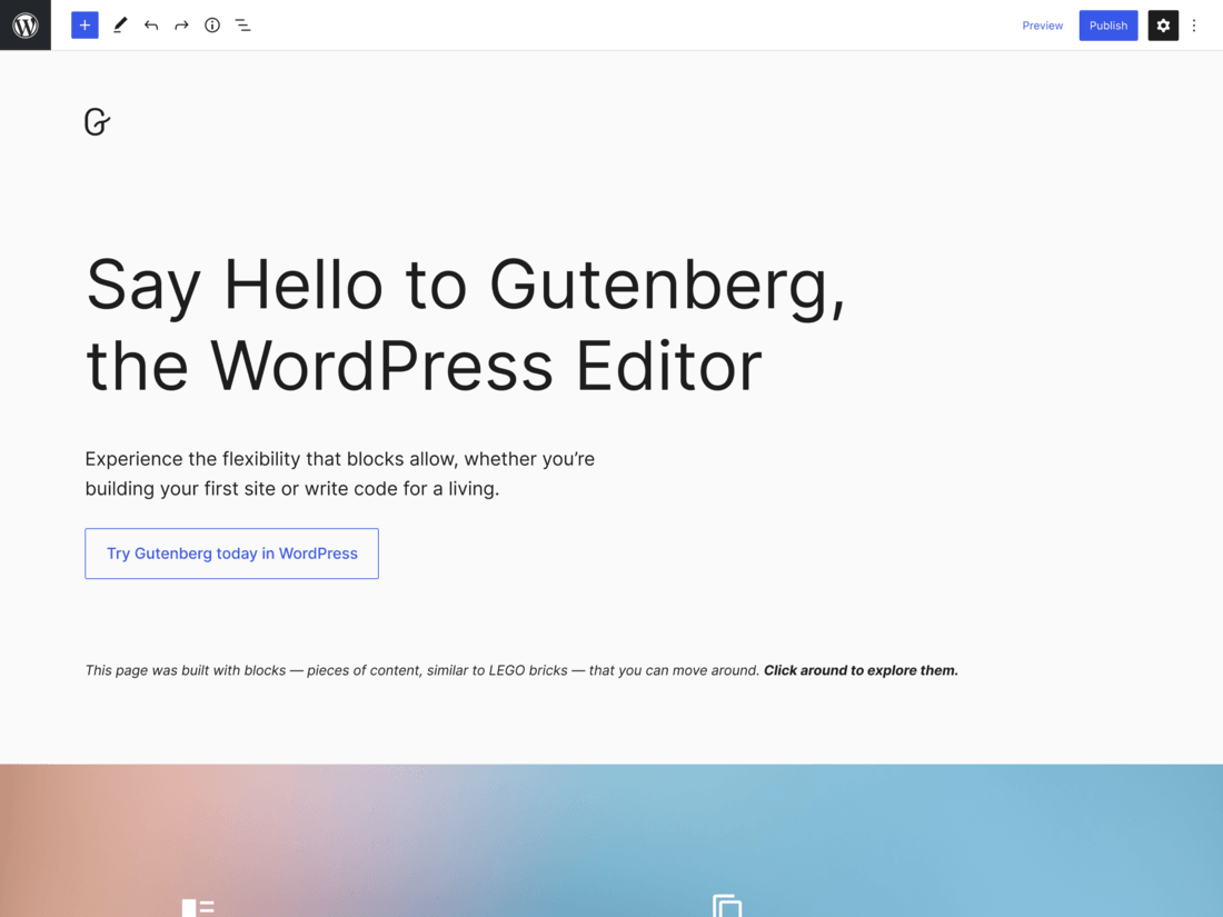 Introduction to Gutenberg, the new WordPress editor.