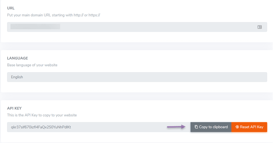 screenshot of a dark website with form