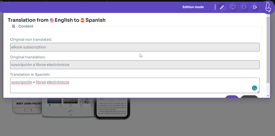 live editor WooCommerce subscriptoins