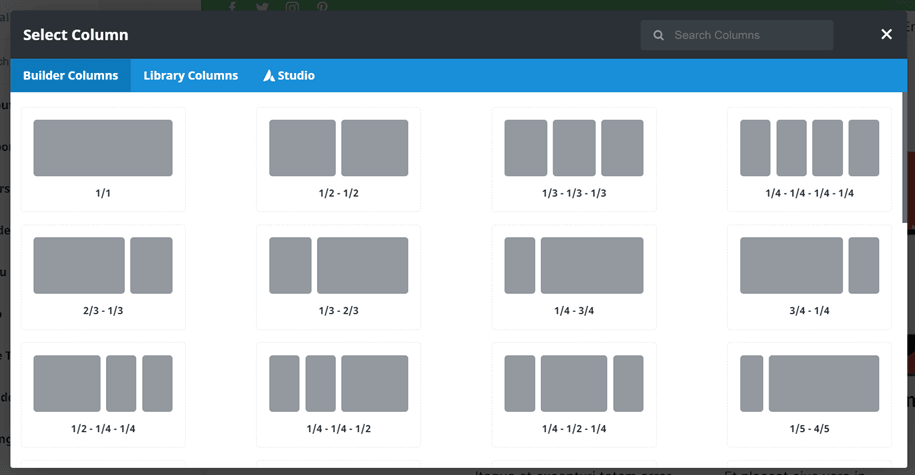 A blurry outline of various rectangles on a screen. The image represents the initial stages of web design.
