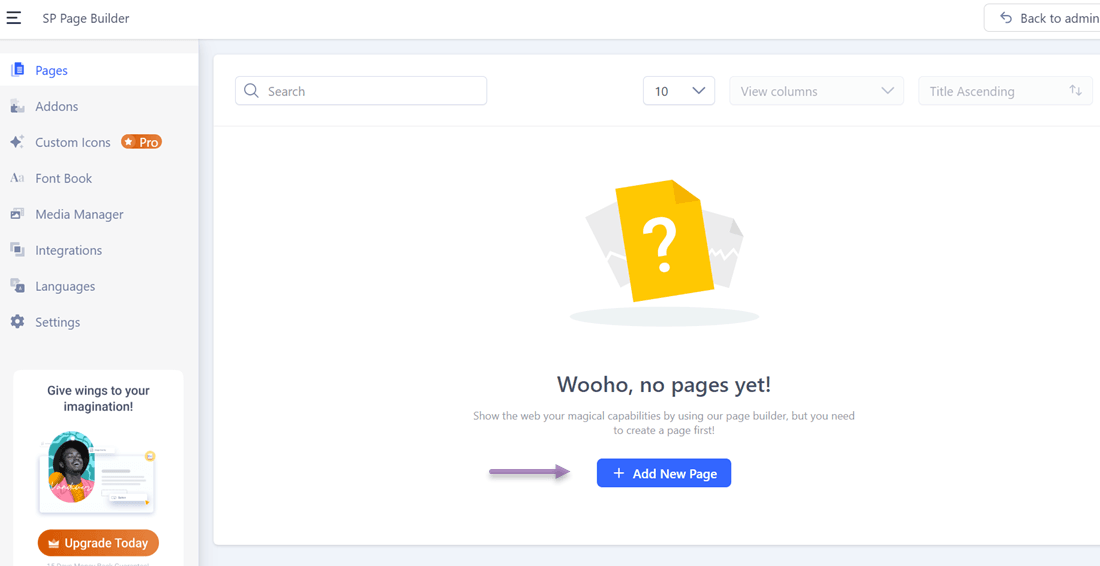 A dark screen with a question mark on a page.