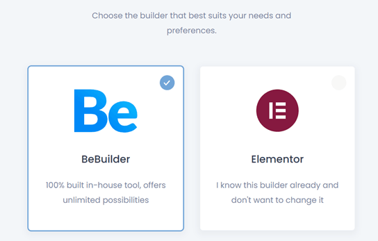 Comparação do BeBuilder e Elementor para WordPress