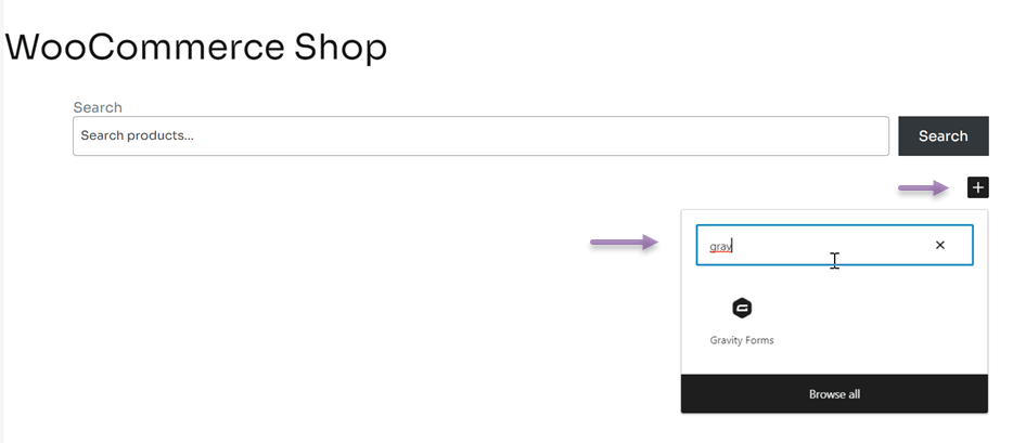 Barra de pesquisa na página da loja WooCommerce