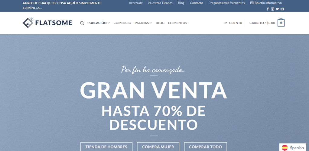 Imagem de oferta de grande venda com descontos altos
