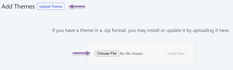 captura de tela da interface de upload