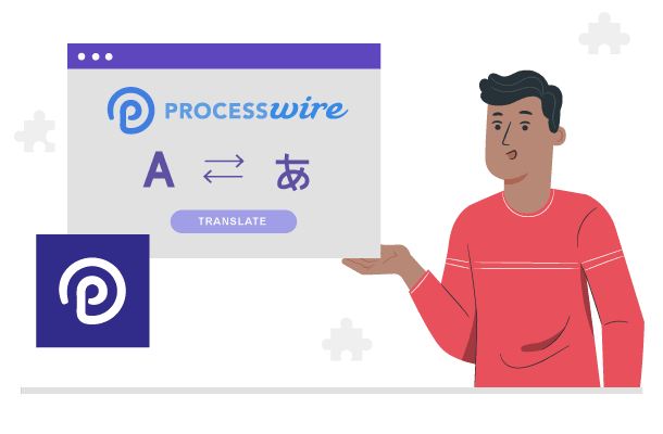 A man presenting a Processwire web development concept.