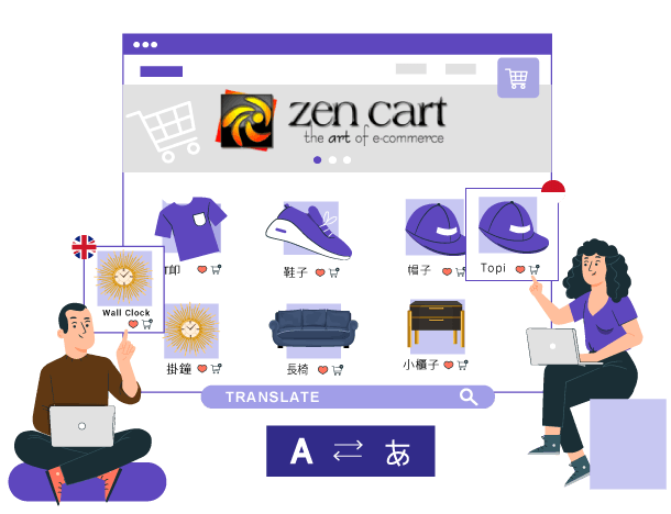 Ecommerce website design using Zen Cart. Online store creation.