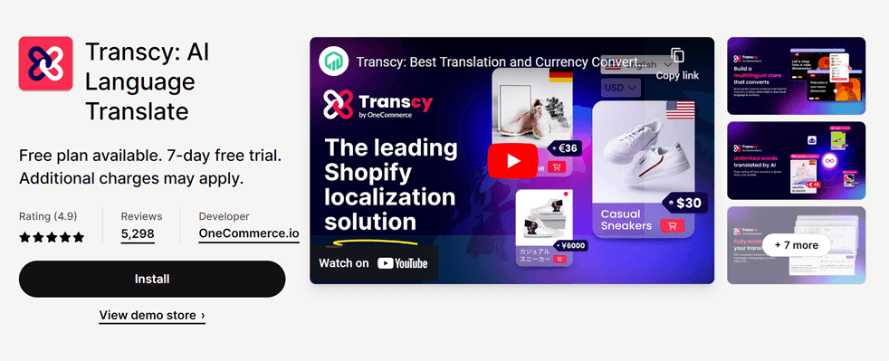 Trint AI language translation software interface. Translate audio and video files with ease.