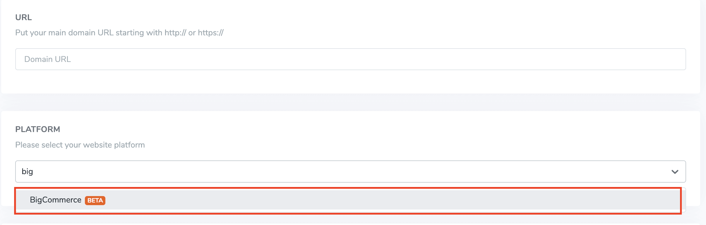 Error message on signup form