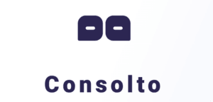 Consolto logo on a black background