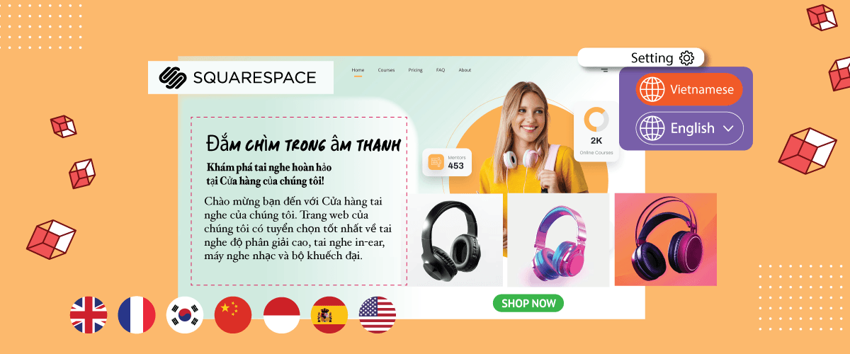 Black background with white icons and text. Various shapes and symbols.