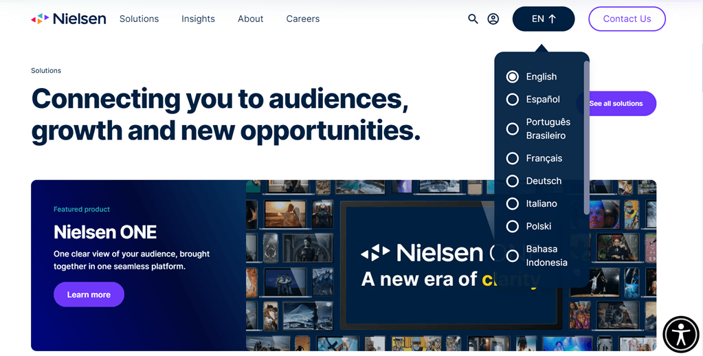 Nielsen media and entertainment, connecting you to audiences
