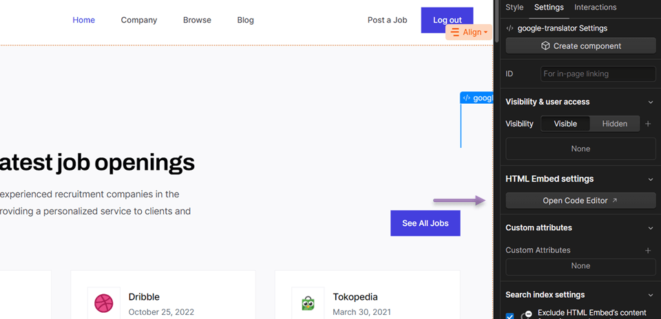 Diagrama de aberturas de rede