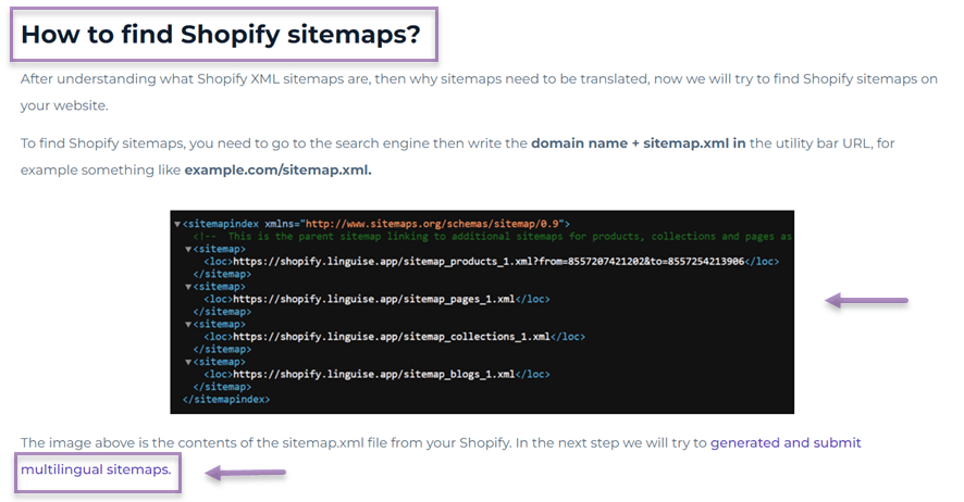 website sitemap
