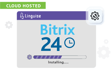 Bitrix24 installation process of Linguise. Cloud hosted.