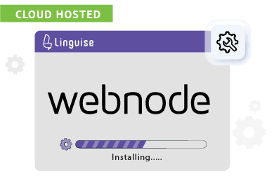 Webnode installing Linguise. Cloud hosted installation process.