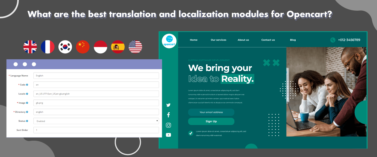 Dark web page with a mysterious map and icons