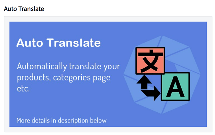 Automatically translate products. Expand sales globally.