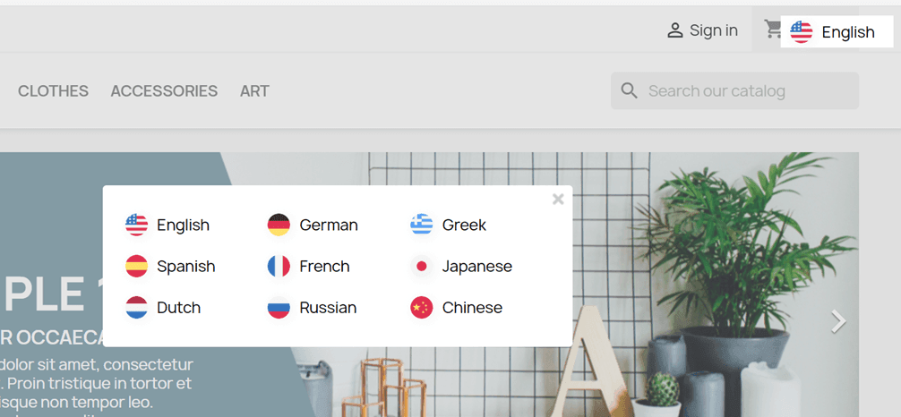 A black and white image of a website's navigation menu with various icons.