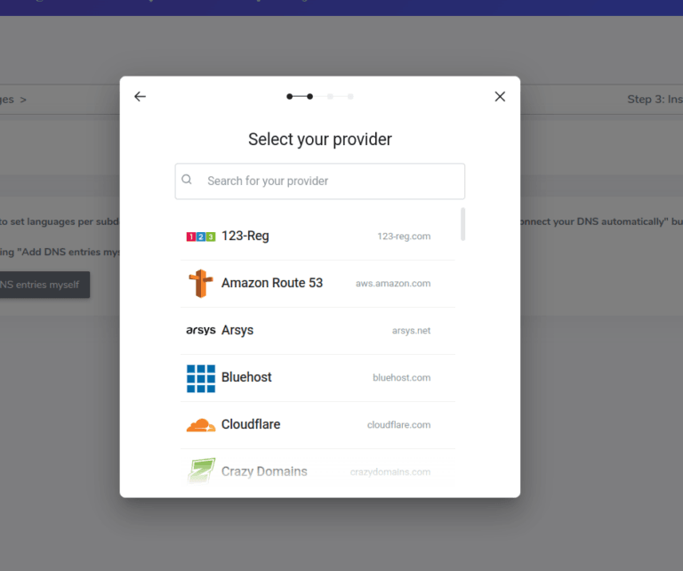 Dark web marketplace select provider screen