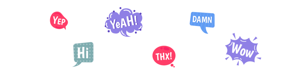 Collection of empty speech bubbles. Various shapes and sizes.