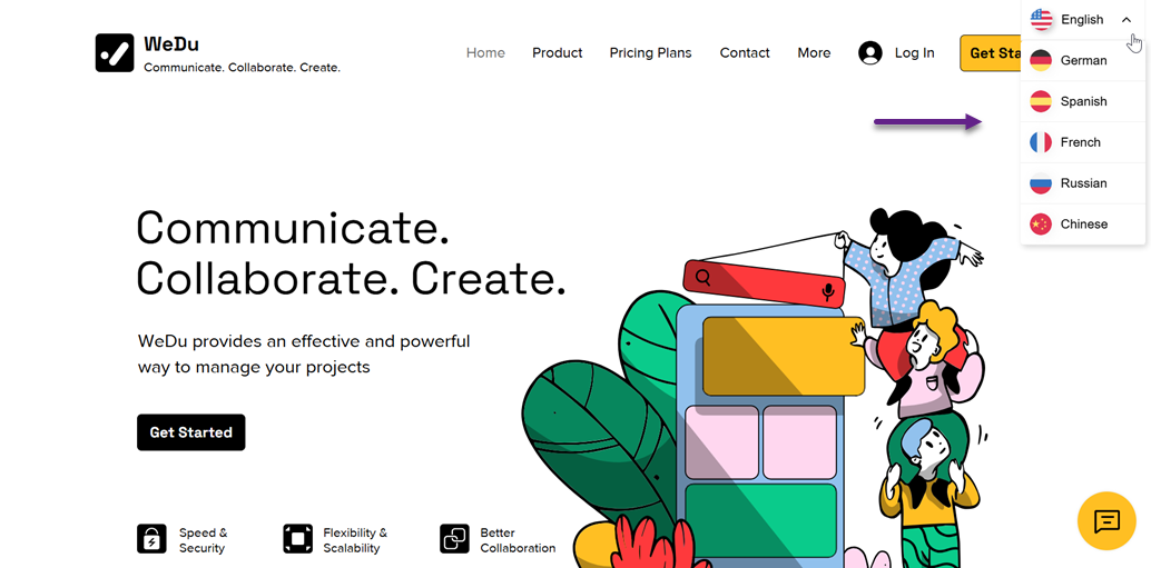 Bezu project management logo and colorful graphic
