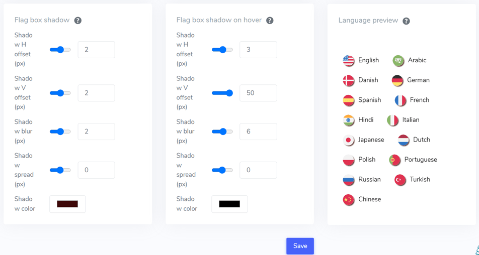 TV settings menu with options for picture, sound, and language.
