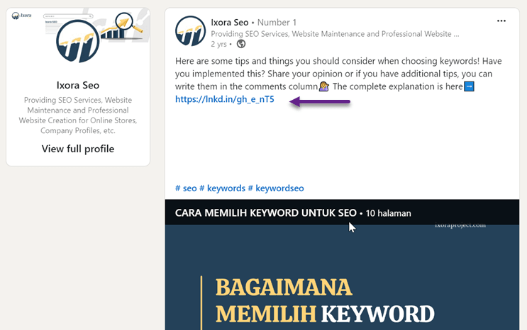 Ilustrasi cara memilih keyword yang tepat