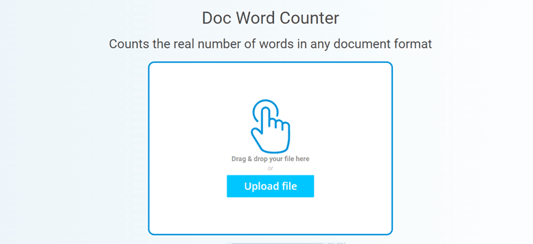 Doc Word Counter loading interface