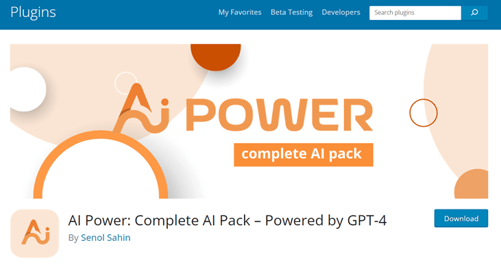 AI Power plugin complete pack