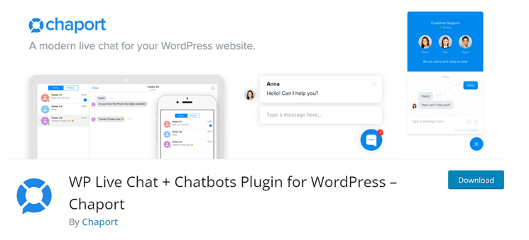WP Live Chat plugin screenshot
