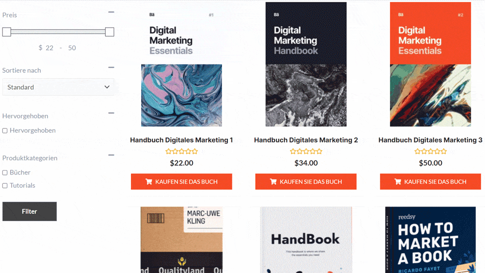 Selection of digital marketing books and marketing handbook