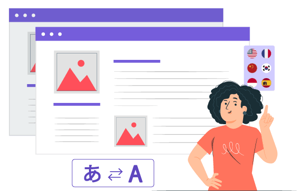 A developer designing a website. Website development tools.