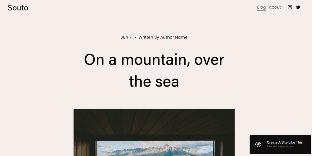 A scenic view of a mountain range overlooking the sea.