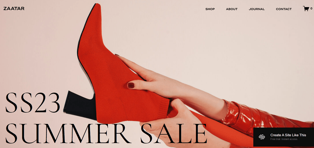Black and white advertisement for summer sale