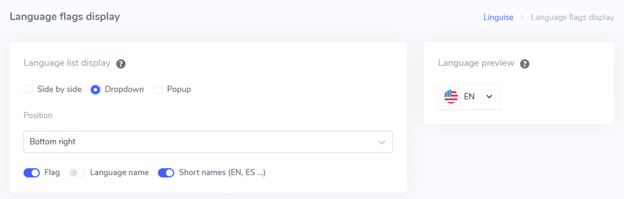 Profile picture upload and settings